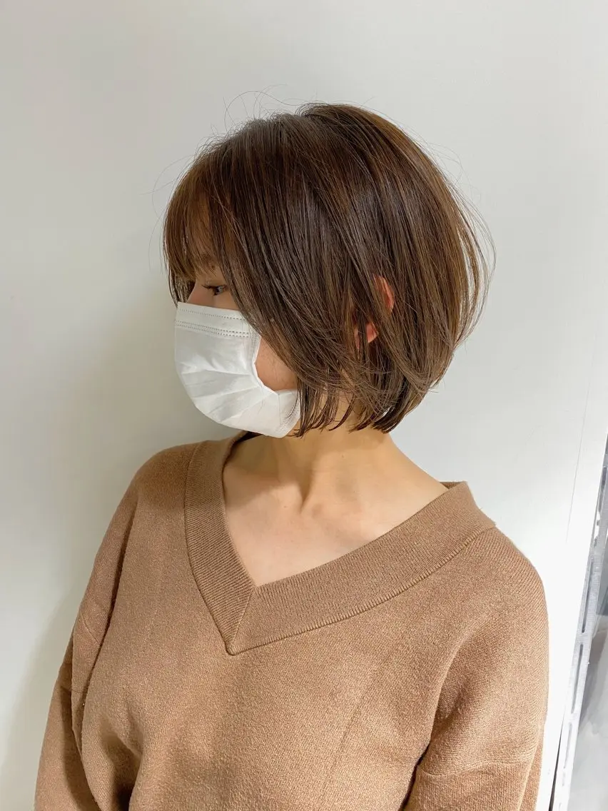 ショート カラー ショートボブ ボブ レイヤーカット ショートヘア カット ヘアカラー 新井 広之のヘアスタイル