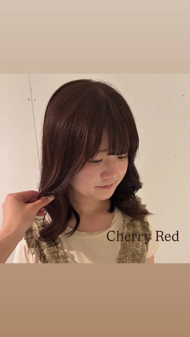 セミロング 似合わせカット ヘアカラー hinari/透明感 /似合わせカラーのヘアスタイル
