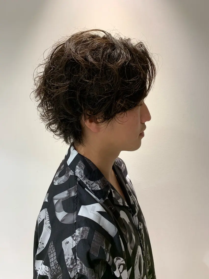 メンズ カット パーマ トリートメント ヘアセット ✨上村 潤平✨メンズヘア✨のヘアスタイル
