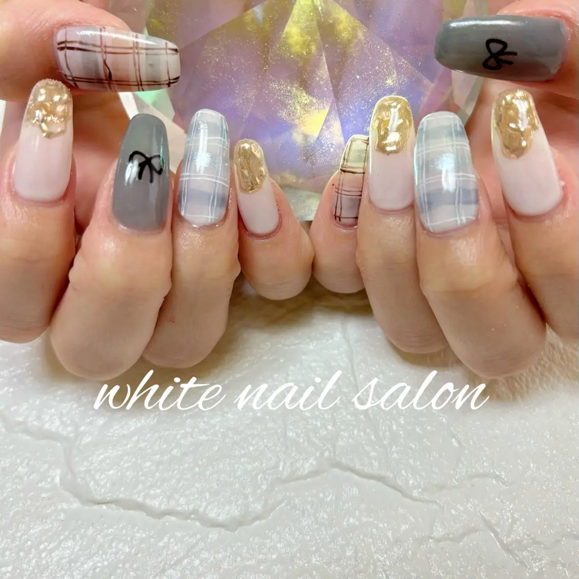ネイル フットネイル 持ち込み ハンドネイル white nail salonのネイルデザイン