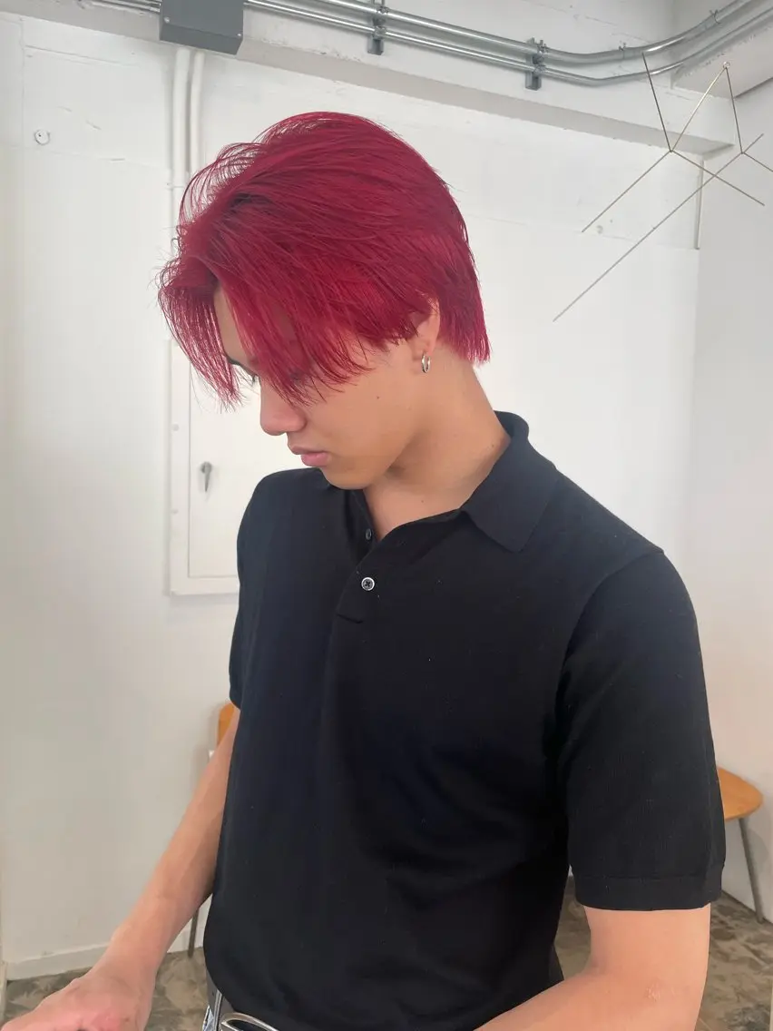 ショート カラー メンズ Terve.竹内 視咲のヘアスタイル