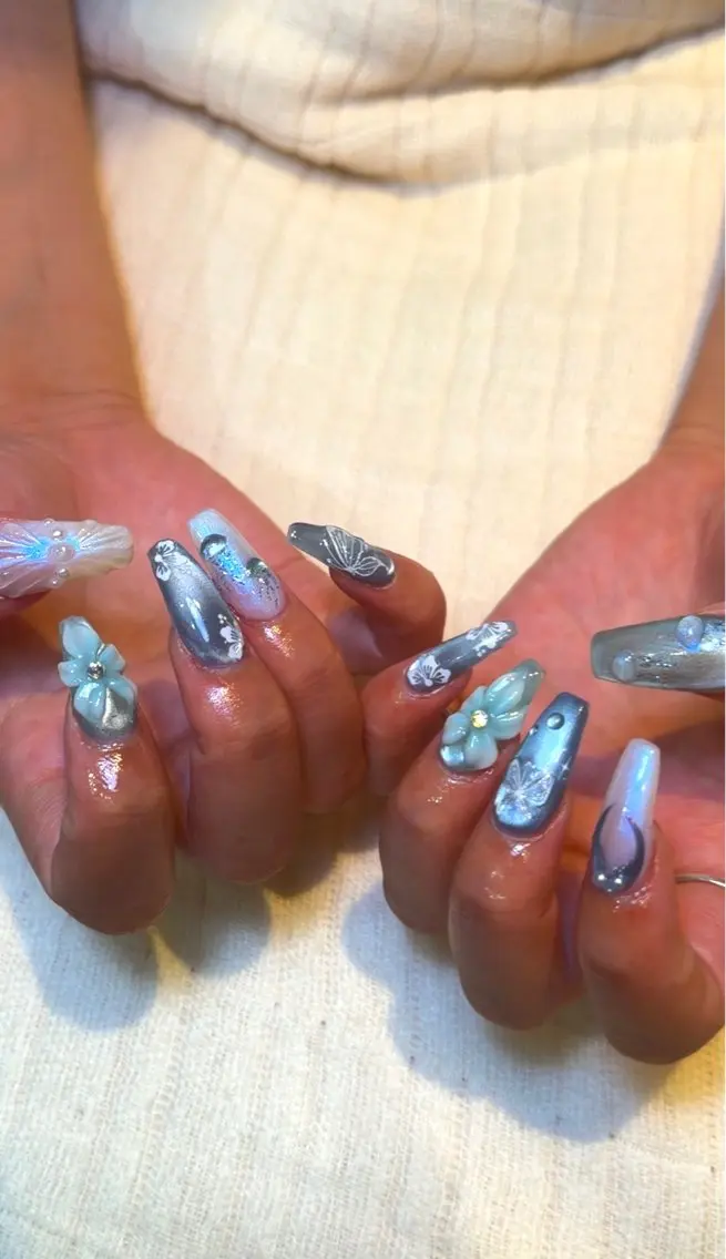 ネイル Harp Nail ことみ🌺💜✨のネイルデザイン