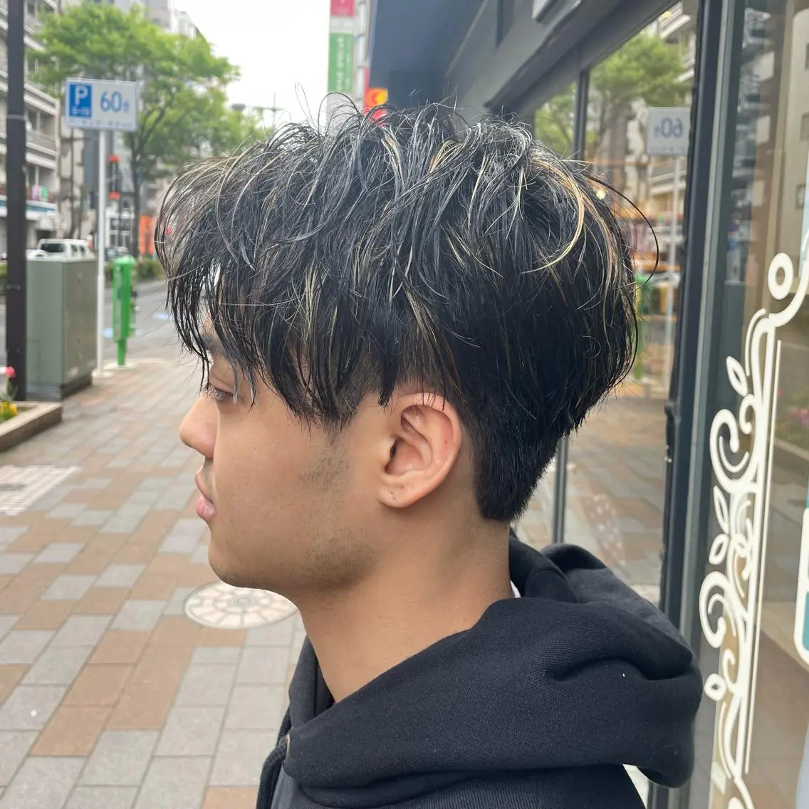 ショート カラー パーマ メンズ カット ヘアカラー すげさやか ✨メンズカットパーマのヘアスタイル