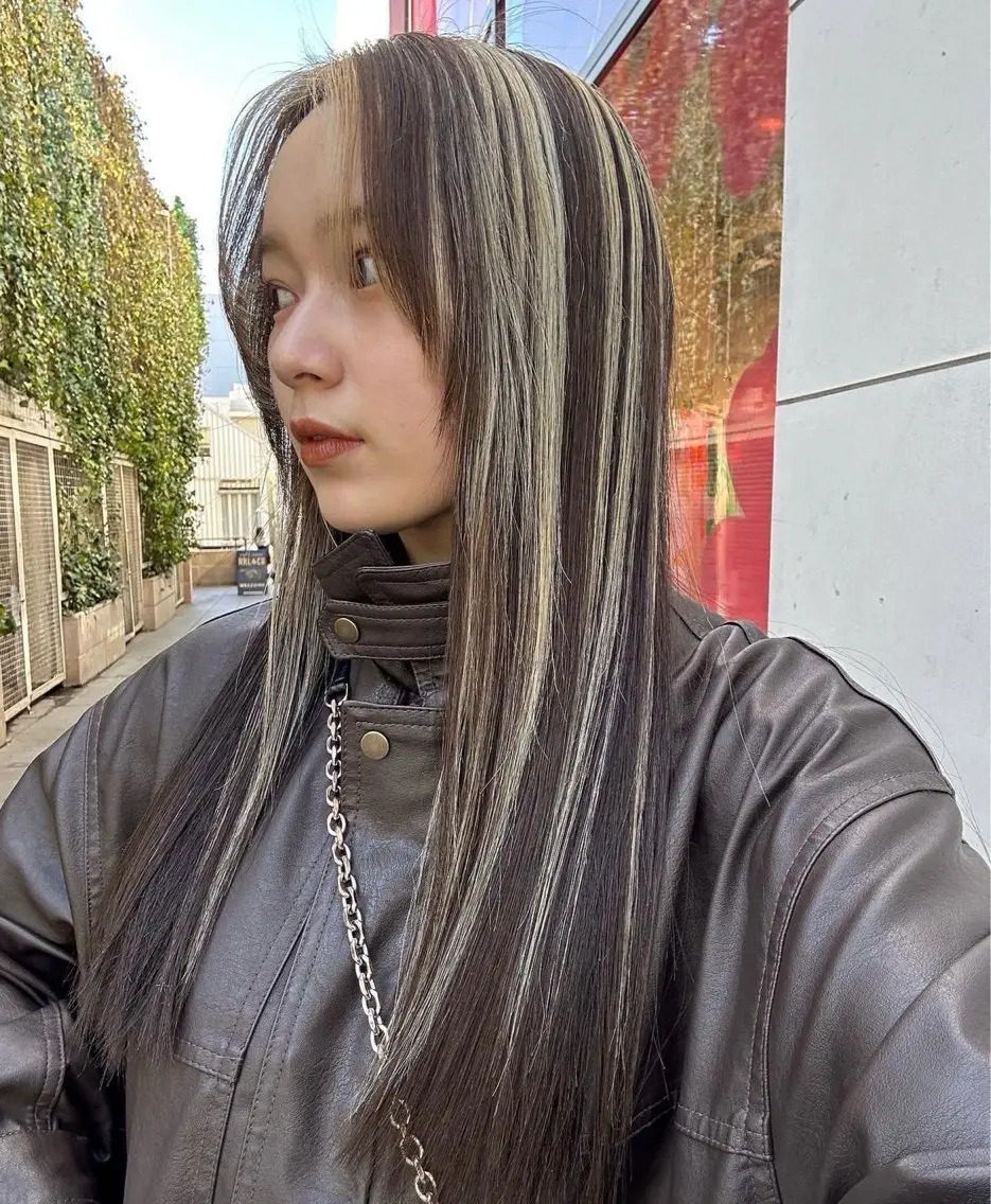 《外国人風》ハイライト15枚or毛先のグラデーションカラーorインナーカラーにオンカラー￥8,500の写真