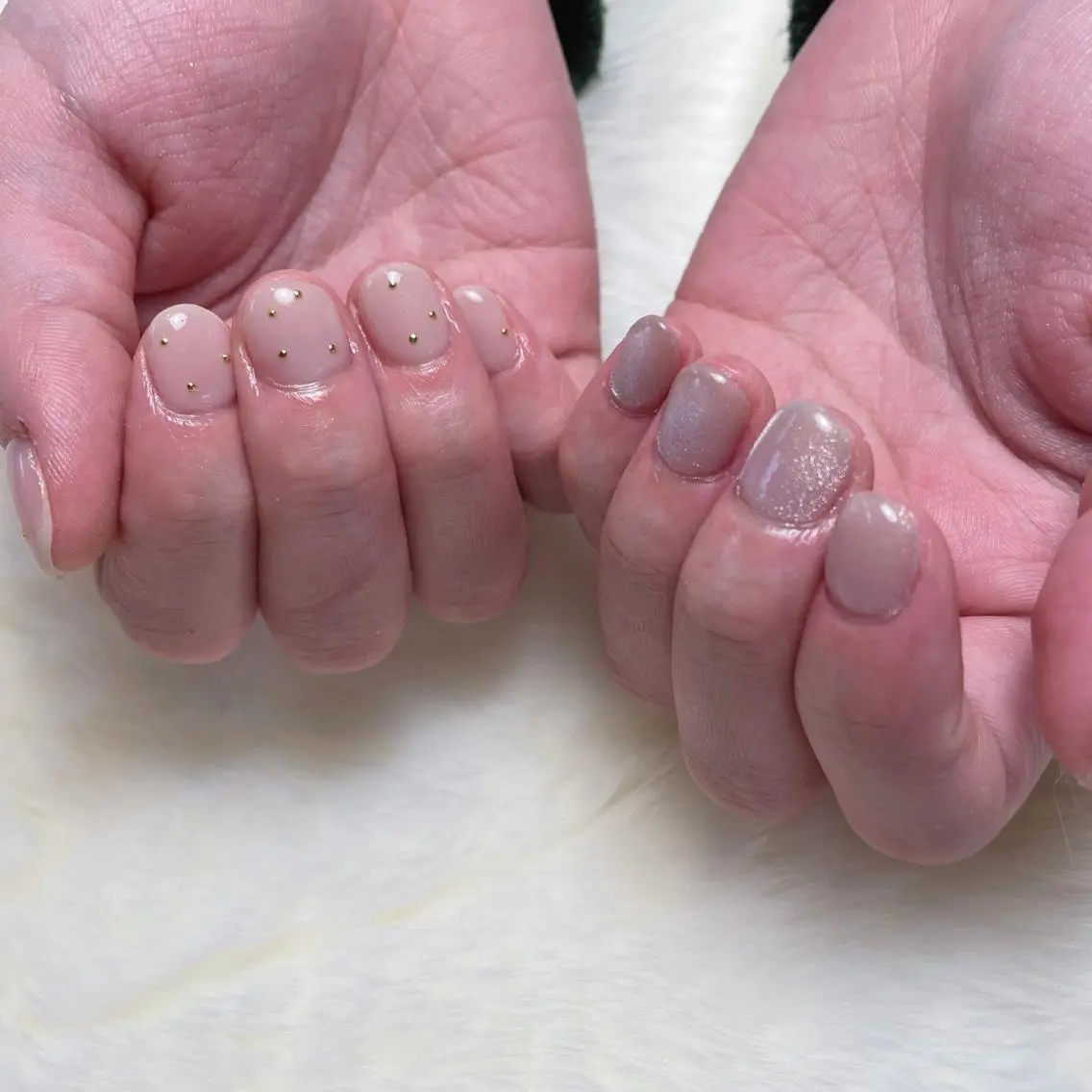 ネイル ドット ゴールド マグネットネイル Nail Salon eniのネイルデザイン