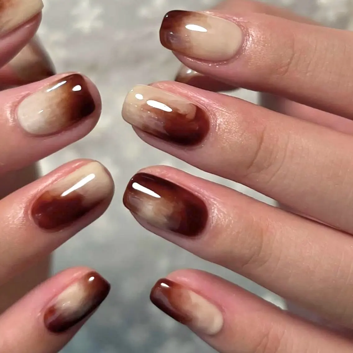 ネイル 大理石ネイル(マーブル) ニュアンスネイル 韓国ネイル 新大久保 💅Ayumiのネイルデザイン