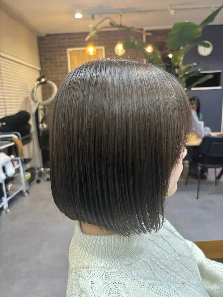 ショート カラー ✨髪質改善カラー✨ ストレート☔脇田のヘアスタイル