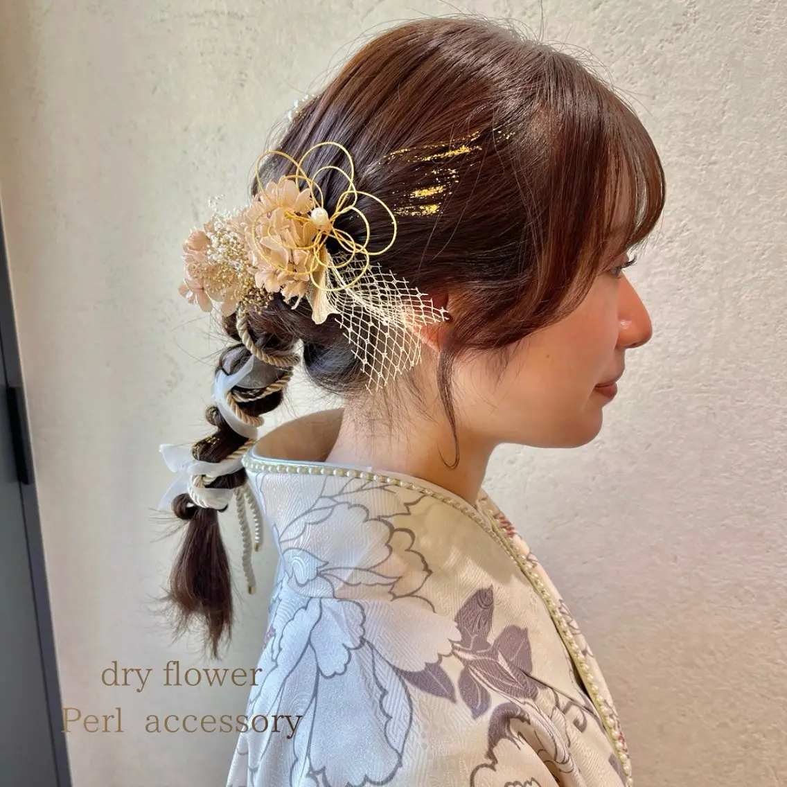 セミロング ヘアアレンジ 結婚式・ブライダル デート 卒業式のヘアスタイル ヘアセット charm《銀座》 ヘアセット/縮毛矯正のヘアスタイル