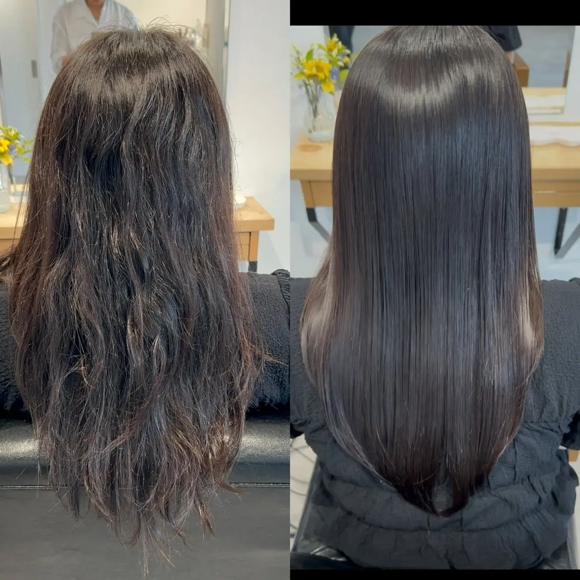 ロング 髪質改善 縮毛矯正 リベイルけんた モデル募集のヘアスタイル