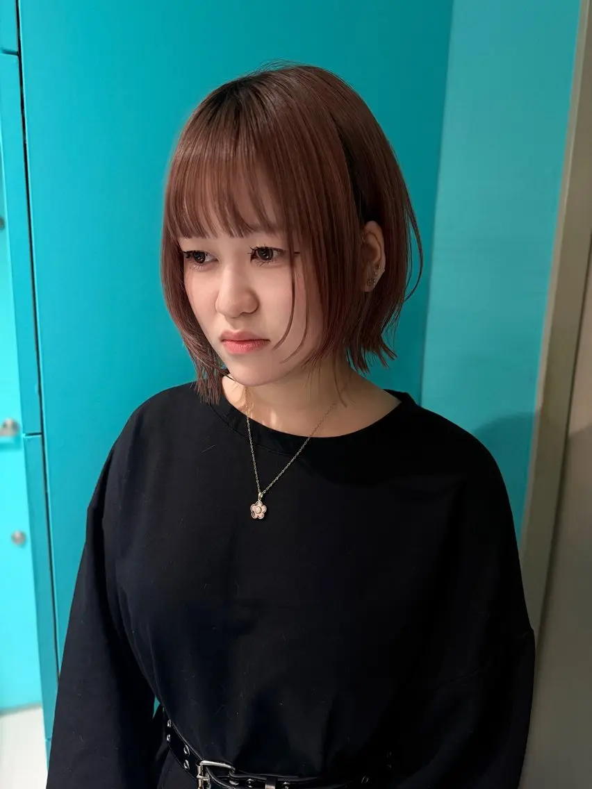ショート カット ヘアカラー トリートメント Misaki/ レイヤー/ウルフのヘアスタイル