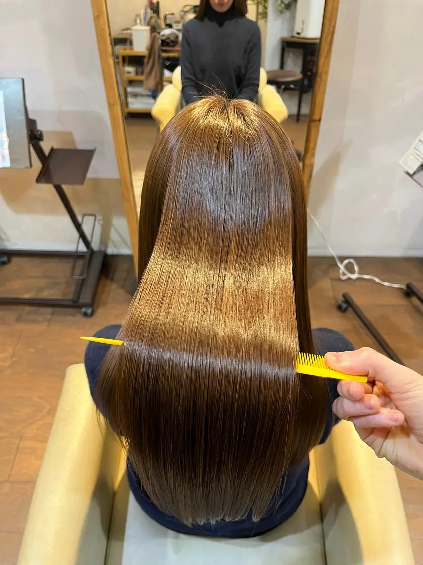 ロング カット ヘアカラー 縮毛矯正 AKALA HAIR 西宮店 Juriのヘアスタイル