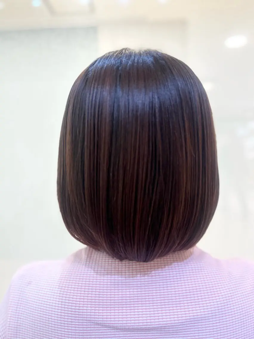 ショート カラー 縮毛矯正/髪質改善/ 艶髪ササキナツミのヘアスタイル