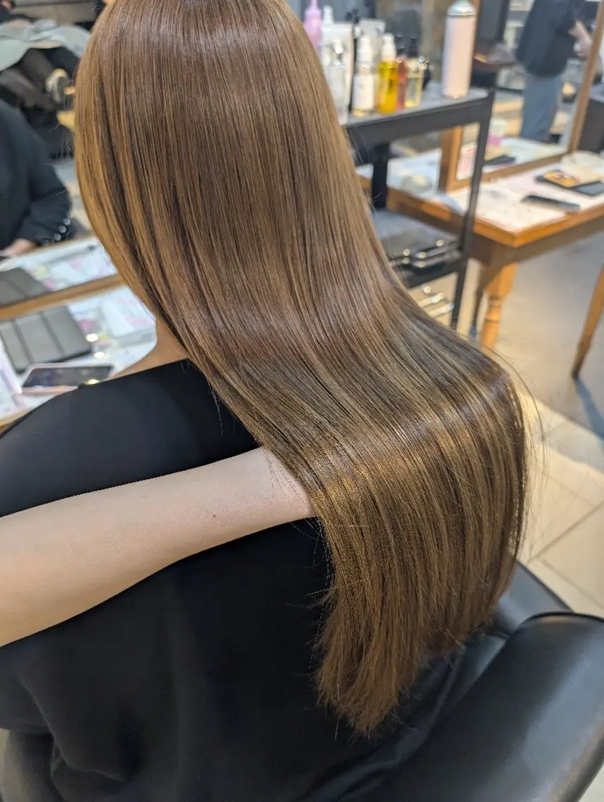 ロング 髪質改善 トリートメント 仁科 美乃里のヘアスタイル