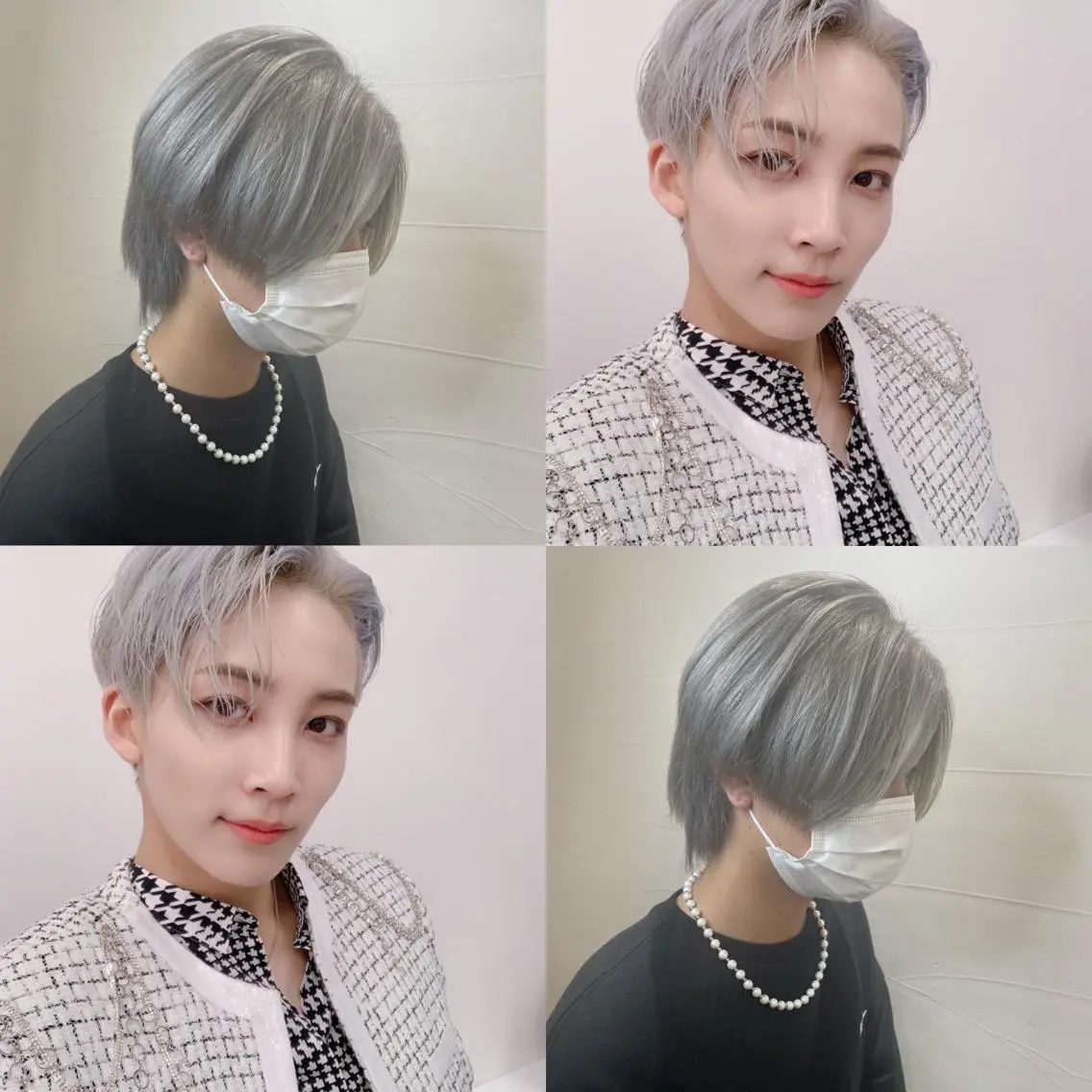 ショート カラー バレイヤージュ ブリーチ ケアブリーチ ダブルカラー イヤリングカラー 韓国ヘア特化 💟 ララア 💟のヘアスタイル