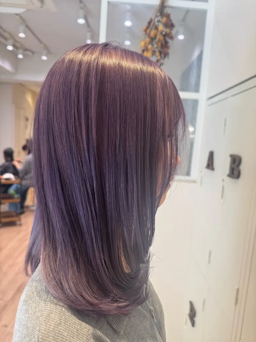 ミディアム カラー ヘアカラー トリートメント 河添 麗菜のヘアスタイル
