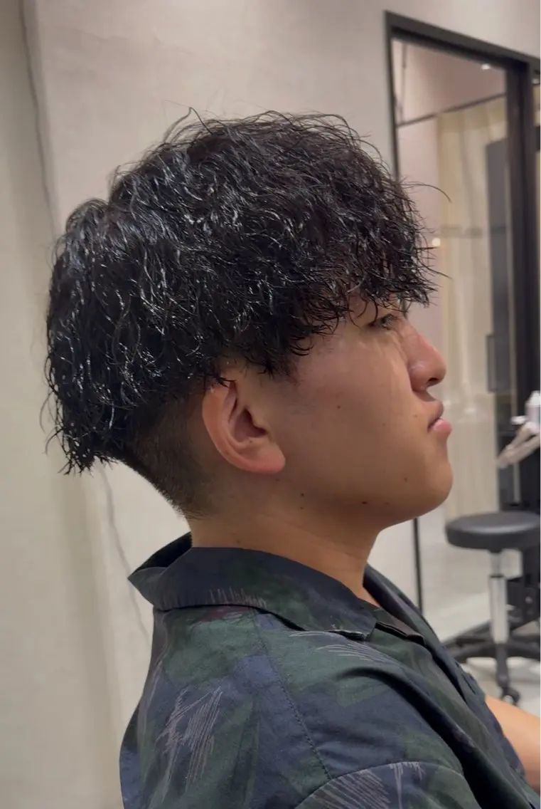 パーマ メンズ パーマ 保坂 瞭のヘアスタイル
