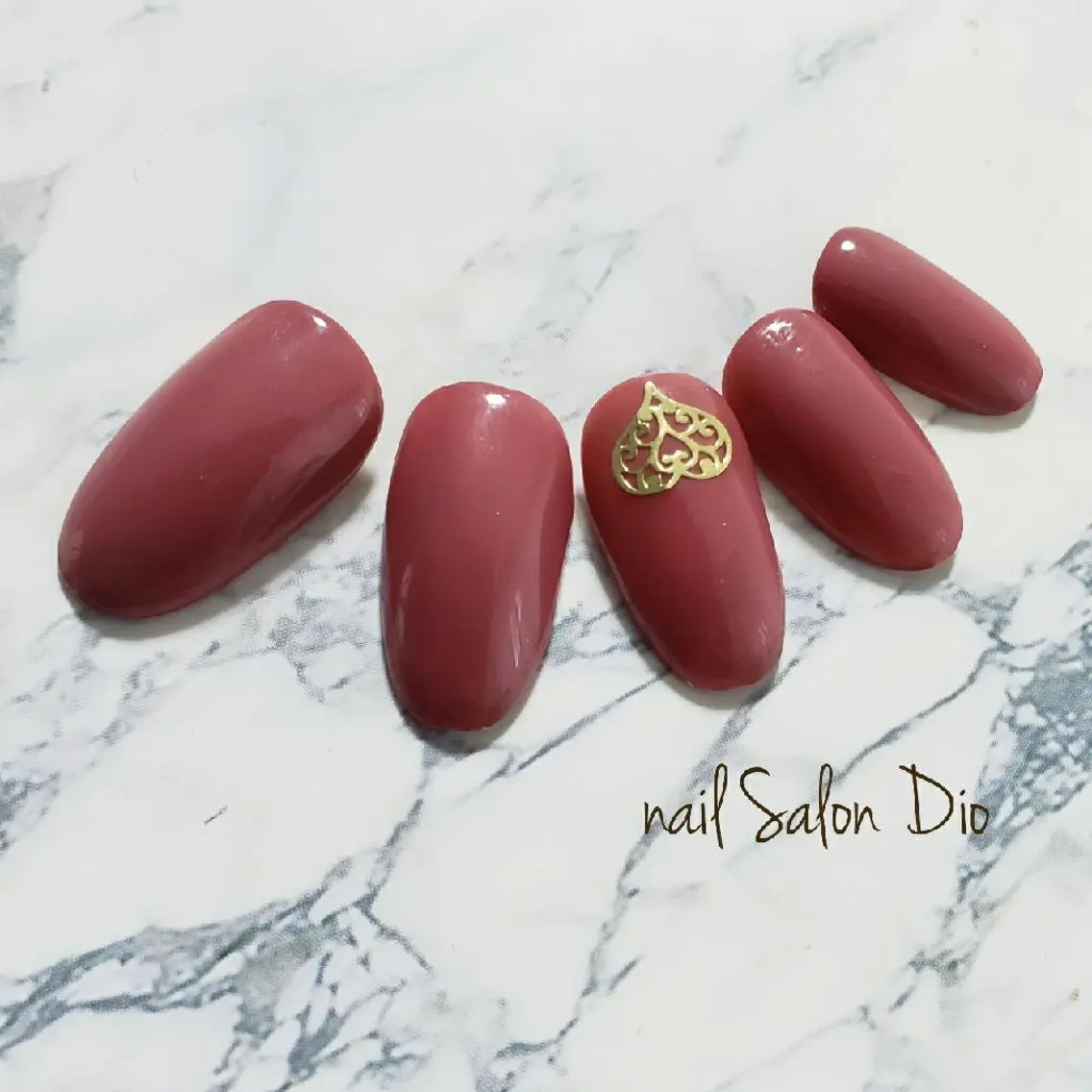 ネイル ボルドー ハンドネイル Nail salon Dioのネイルデザイン
