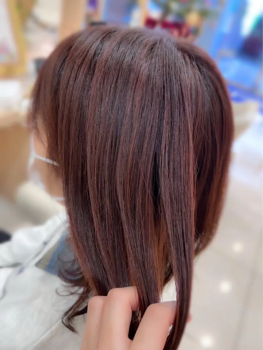 カラー ヘアカラー 艶髪カラー 矯正 モデル募集/Aoiのヘアスタイル