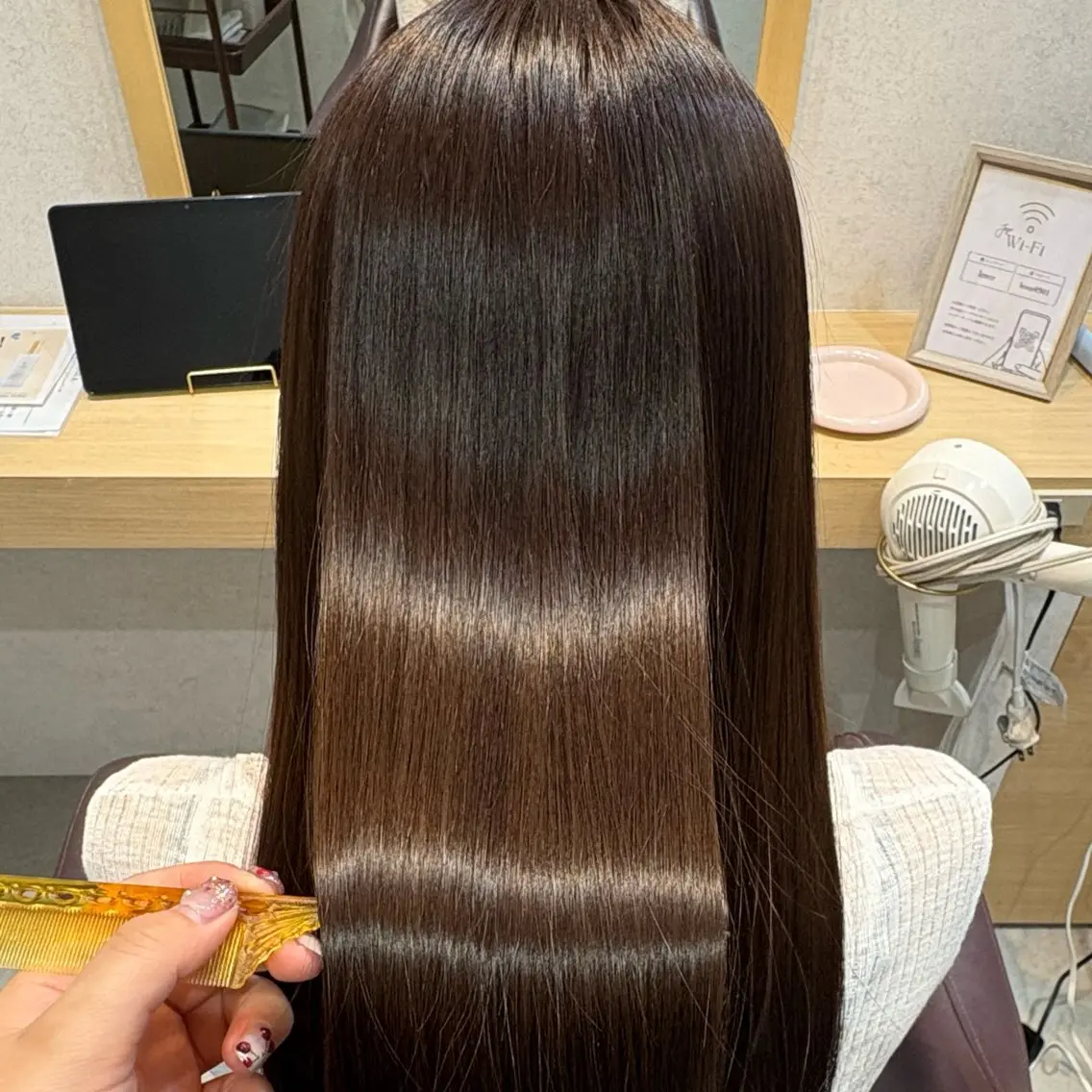 ロング カラー パーマ 透明感/チョコカラー 💍TAMA💍のヘアスタイル