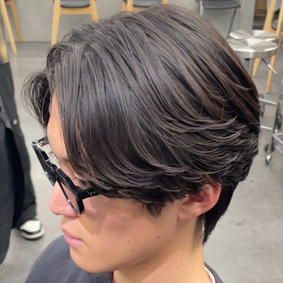 ミディアム パーマ ヘアアレンジ メンズ fifth 石川 凪のヘアスタイル