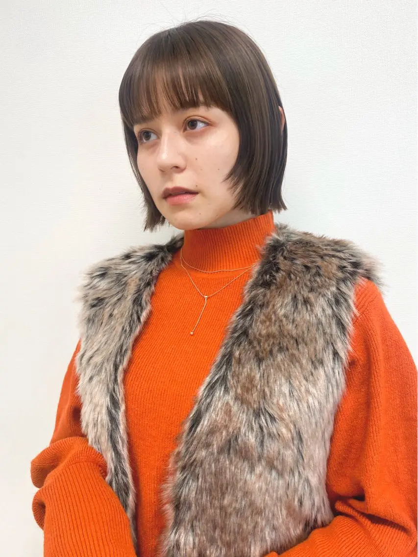ショート 😺Fumio【透明 感ニュアンスカラー】のヘアスタイル