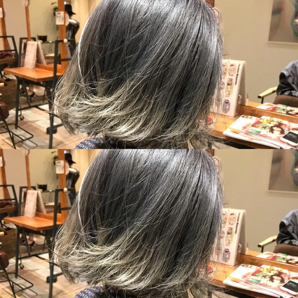 ショート カラー シールエクステ⭐️ オオミタクヤのヘアスタイル