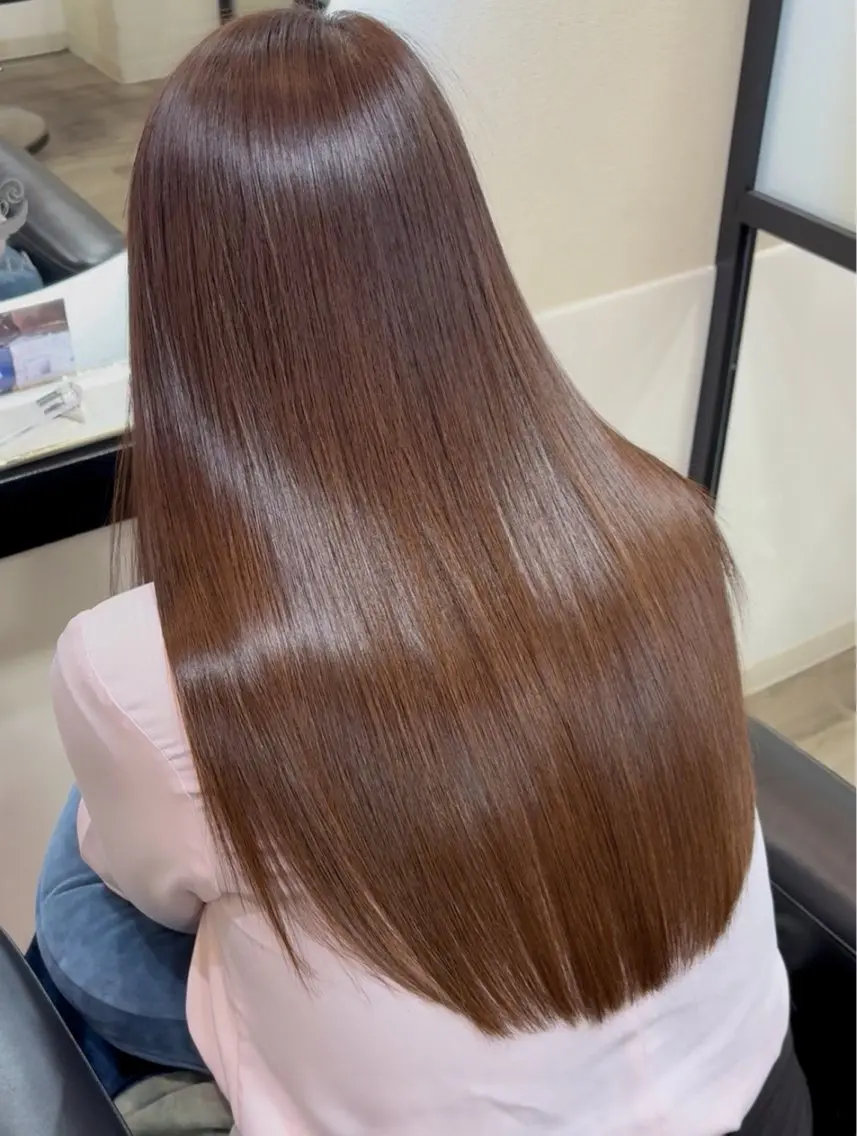 ロング 髪質改善 辻田 直樹のヘアスタイル