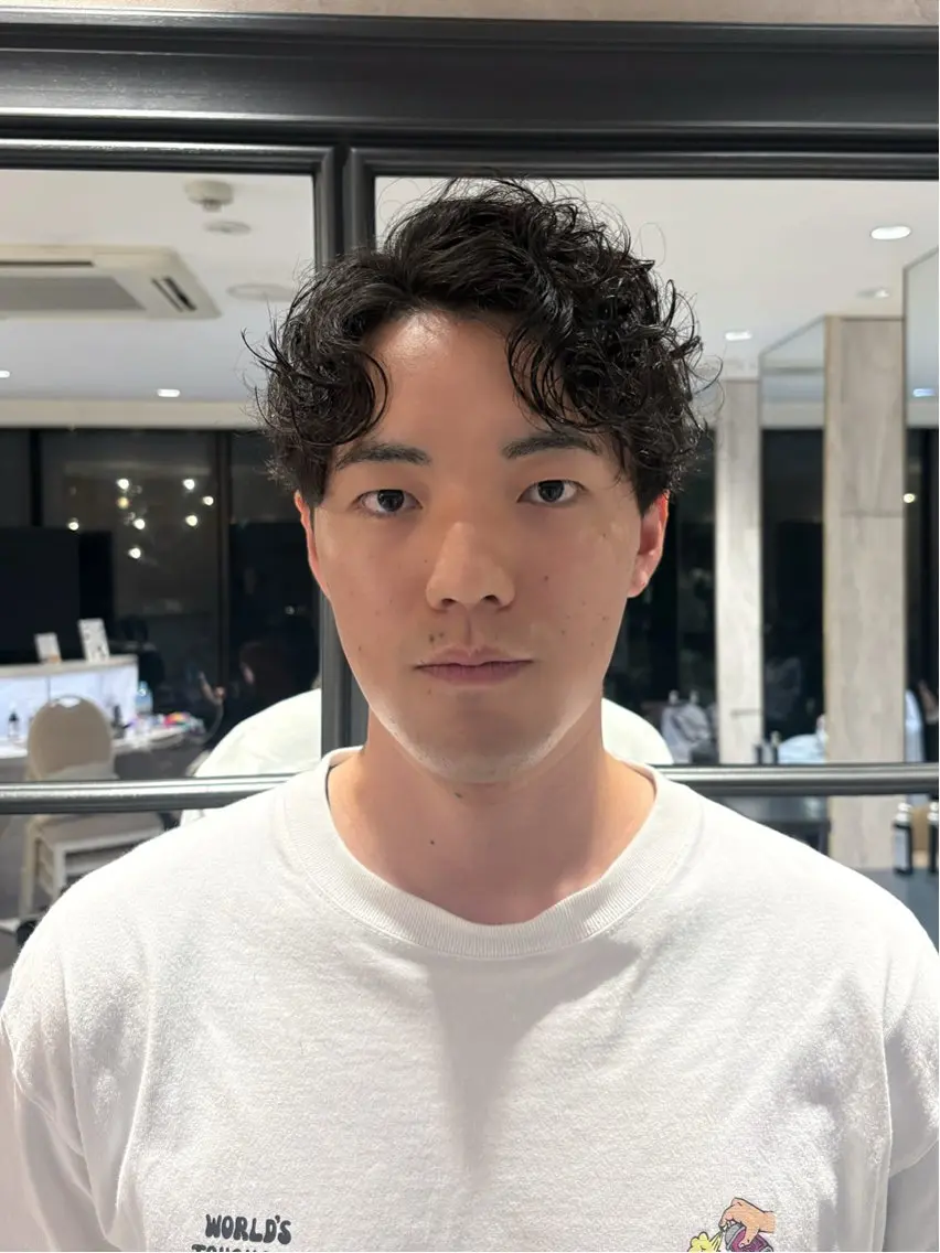 メンズ メンズパーマ カット 🩶kind虎井遥音 🩶のヘアスタイル