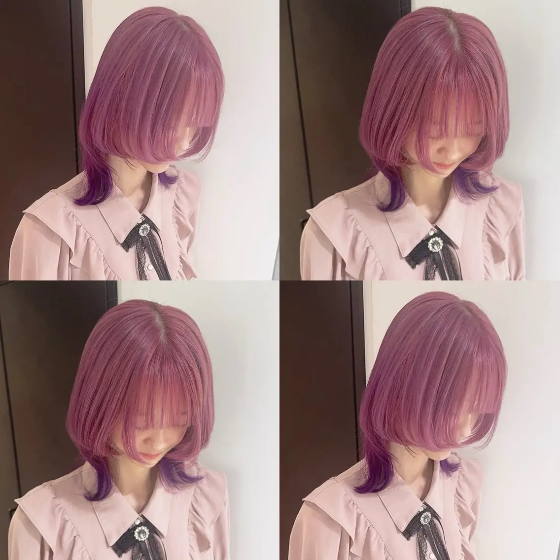 カラー ヘアカラー トリートメント 渋谷:インナーカラー ／🍒エリカ🍒のヘアスタイル