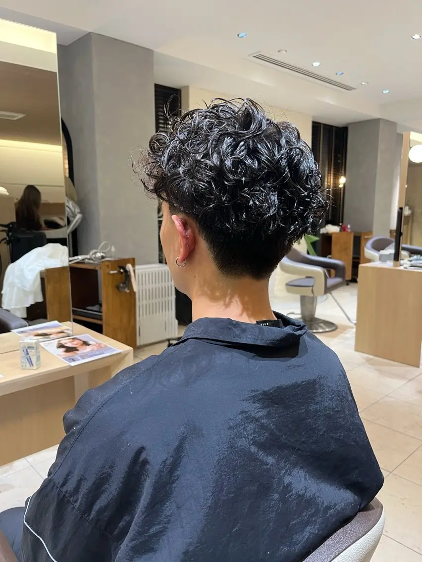 パーマ メンズ メンズパーマ パーマ 伊佐治 夕芽のヘアスタイル