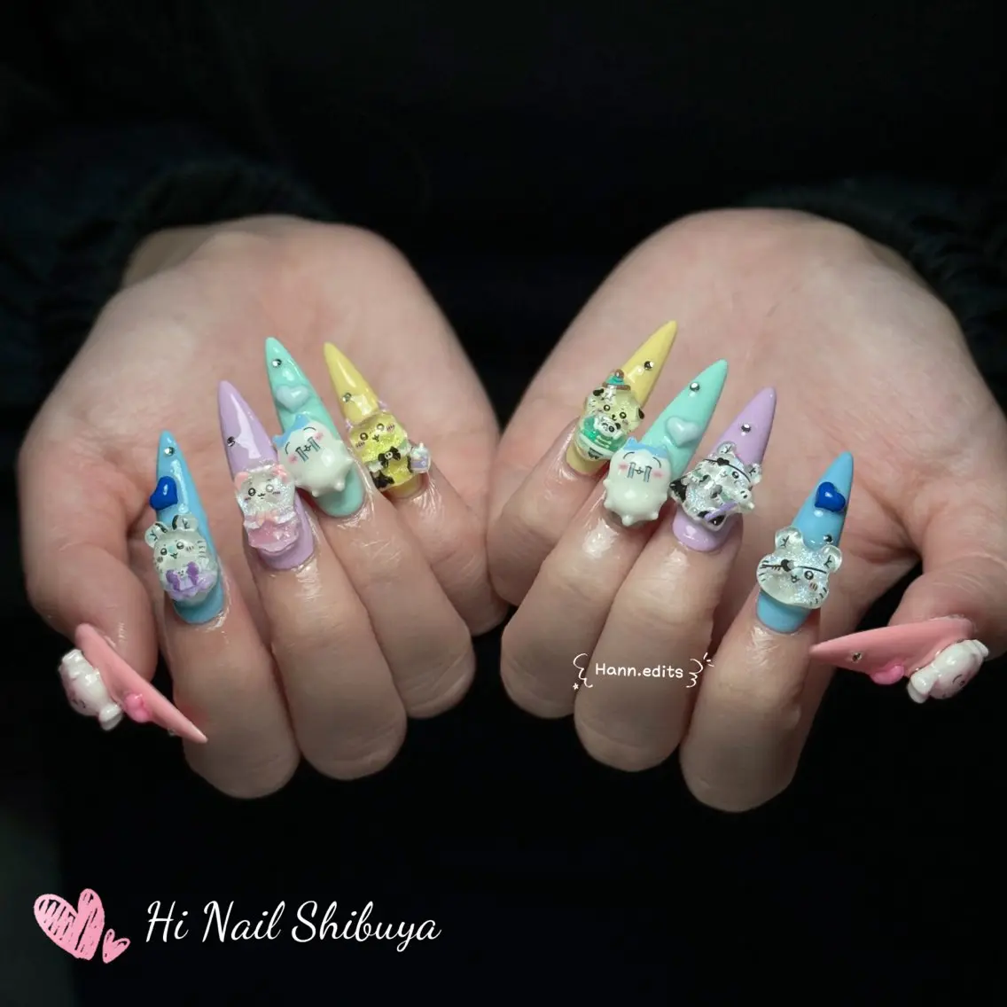 セミロング ハンドネイル Hi Nail Salonのネイルデザイン