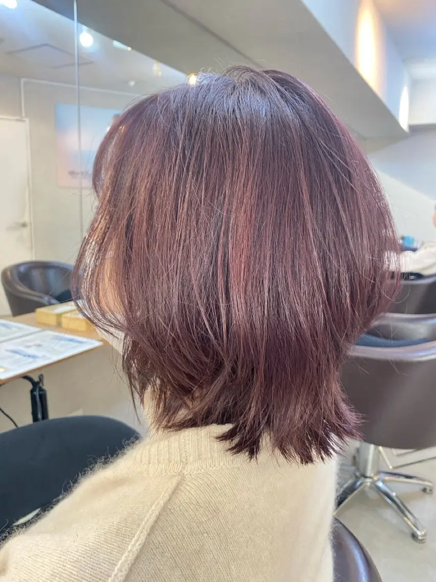ミディアム ヘアカラー 🫧透明感カラー🫧 佐野花苗[新宿]のヘアスタイル