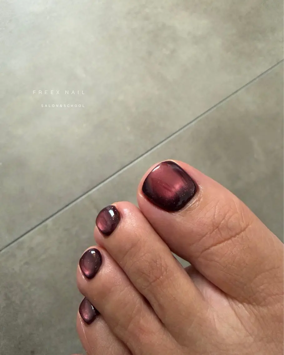 ネイル マグネットネイル フットネイル freex nail /ニュアンス/個性派のネイルデザイン