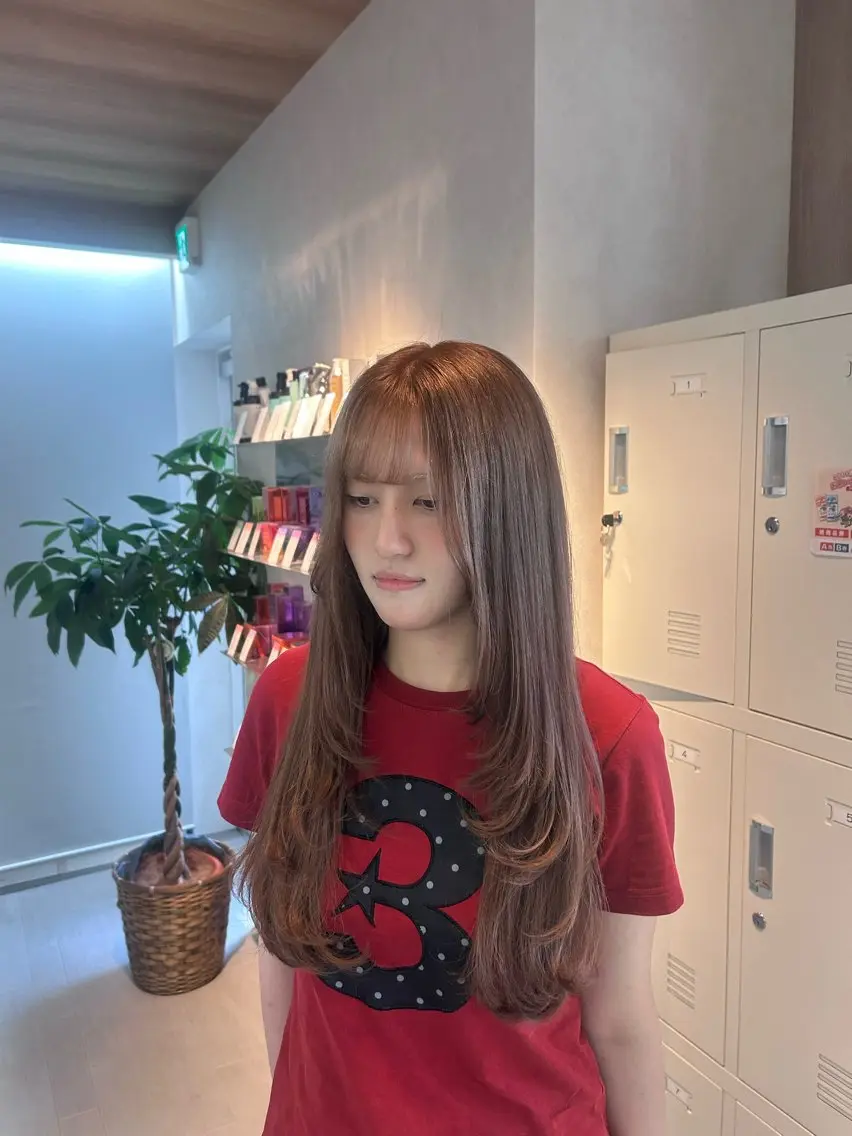 ロング カラー カット ヘアカラー トリートメント ヘッドスパ RINO LAMINのヘアスタイル