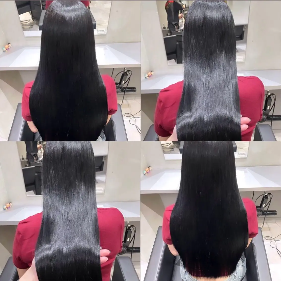 ロング ヘアカラー トリートメント 髪質改善 /絹髪🫧ゆたかのヘアスタイル