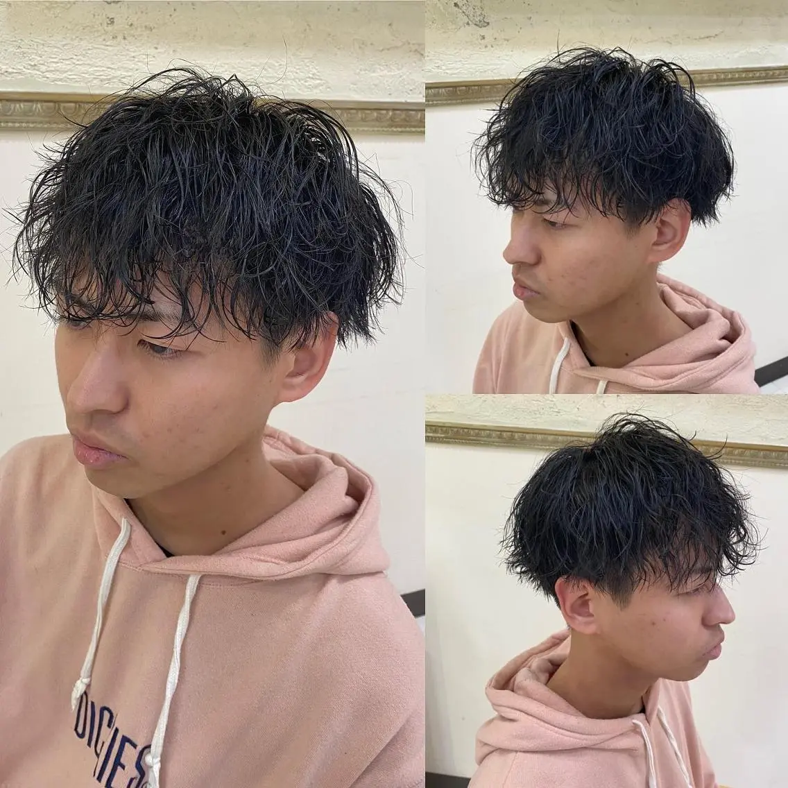 パーマ メンズ フェードカット メンズパーマ メンズツイストパーマ ツイストスパイラルパーマ 刈り上げ 年間2000名担当◎ パーマ職人/仲原佑樹のヘアスタイル