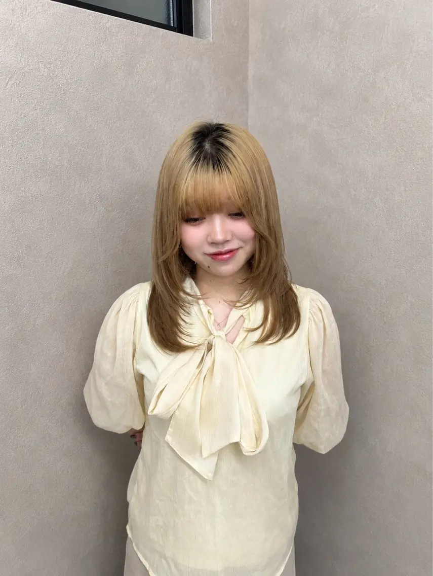 セミロング 🌼RIENS菜々華 /ブリーチ🌼のヘアスタイル