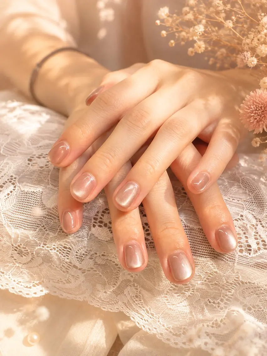 ネイル マグネットネイル ワンカラーネイル シンプルネイル ハンドネイル Naris Nail salonのネイルデザイン