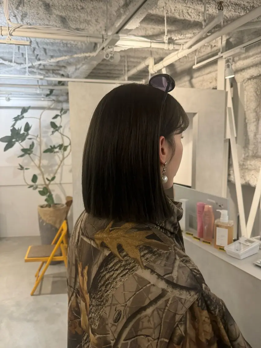 セミロング カット ヘアカラー トリートメント 新宿/顔周りカット +レイヤー=しずく♩のヘアスタイル
