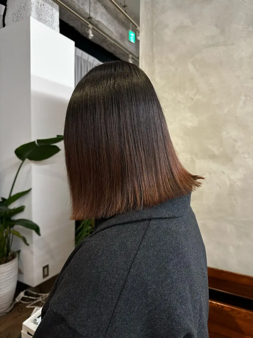 ミディアム ボブ メンズカット|パーマ 💇🏻武藤龍之介のヘアスタイル