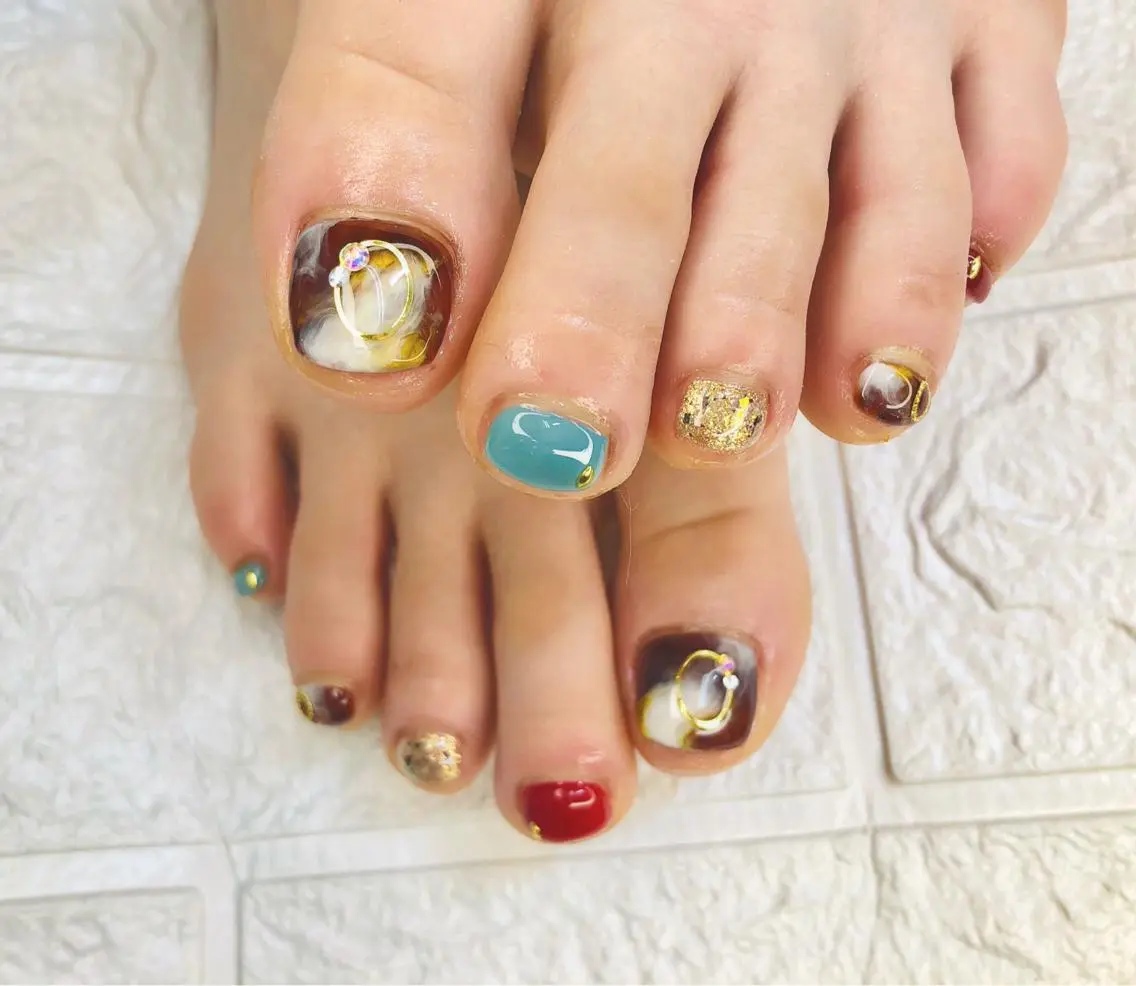 ネイル アートネイル フットネイル フットネイル nail salon アトリエBONOのネイルデザイン