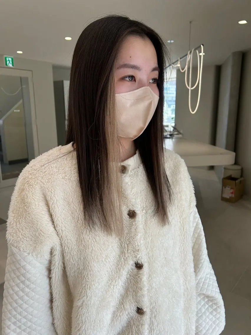 セミロング カラー エクステ 海外レイヤー /NAGISAのヘアスタイル