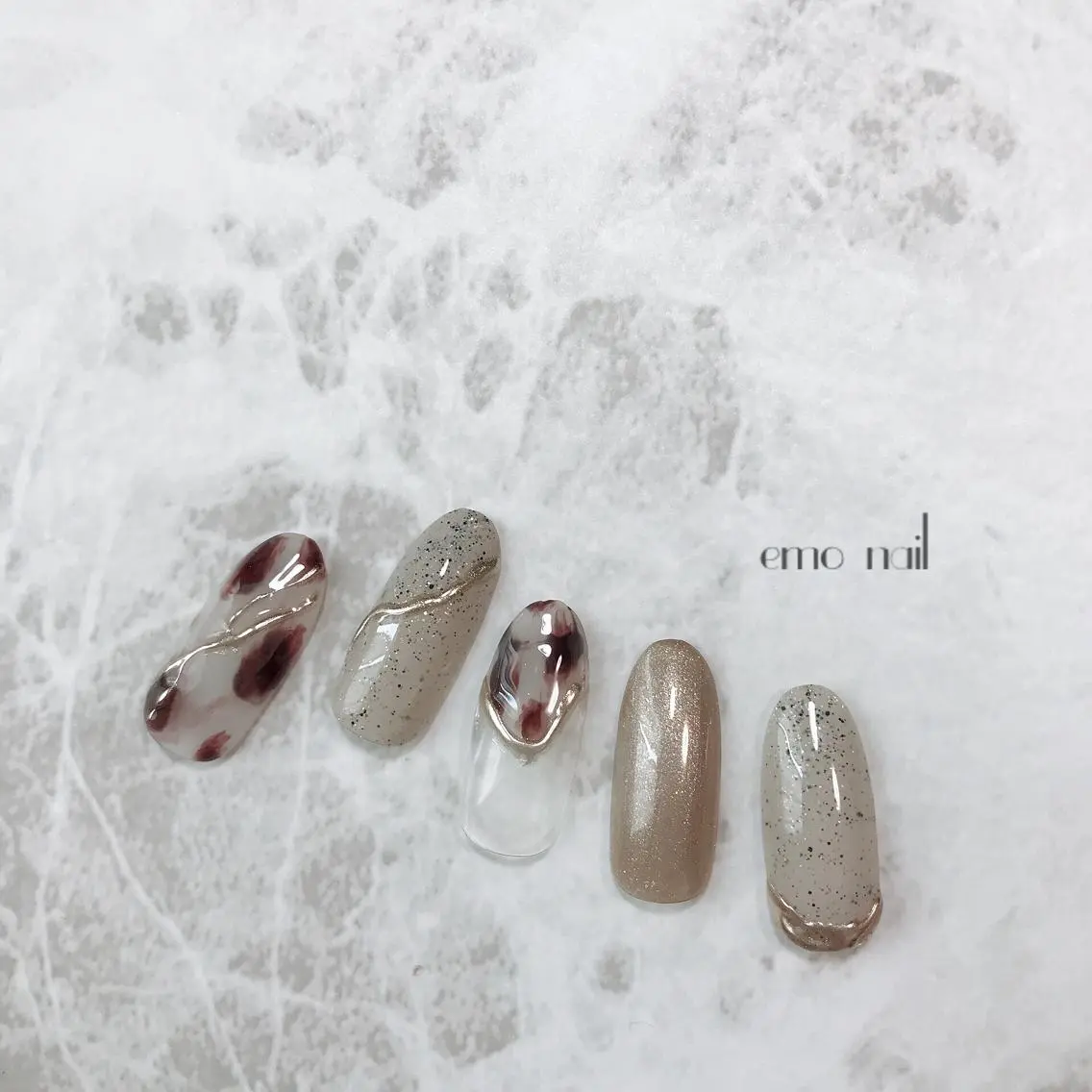 ネイル べっ甲ネイル sereha nailのネイルデザイン