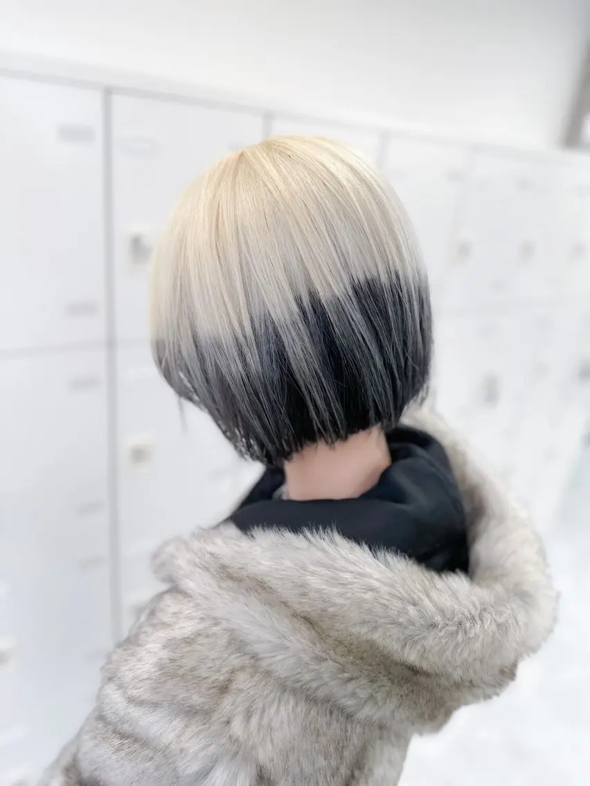 ショート カラー カット ヘアカラー トリートメント ダメージレスブリーチ ×美髪矯正【滝太】のヘアスタイル