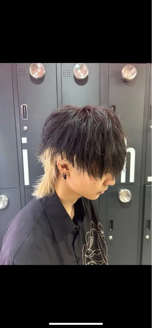 ミディアム カラー パーマ メンズ カット ヘアセット 🔥最強メンズ特化/ パーマの達人🔥風見のヘアスタイル