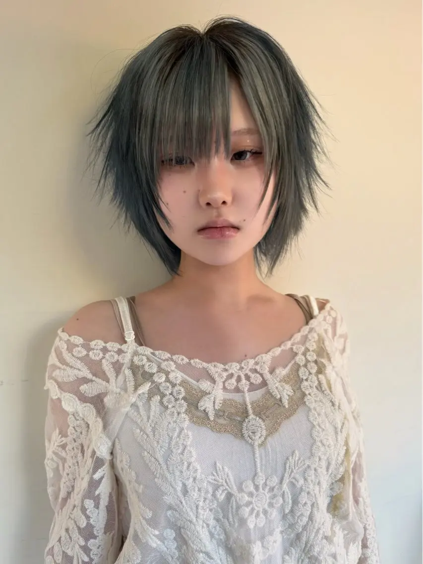 ショート カラー カット トリートメント ヘッドスパ ヘアセット HARUNA/原宿/ デザイン/カットのヘアスタイル