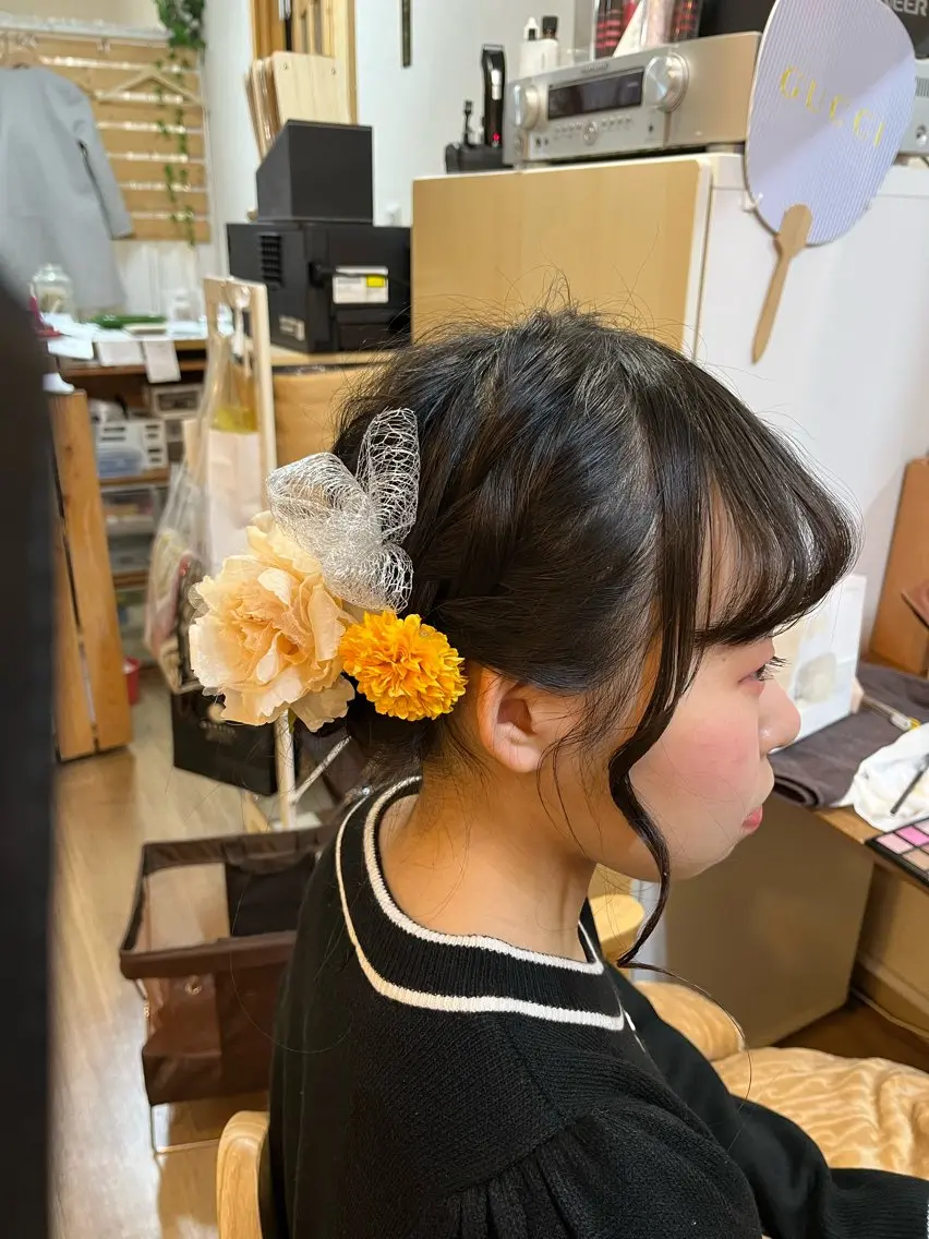 セミロング ヘアアレンジ 成人式 山本 ひろ美のその他イメージ