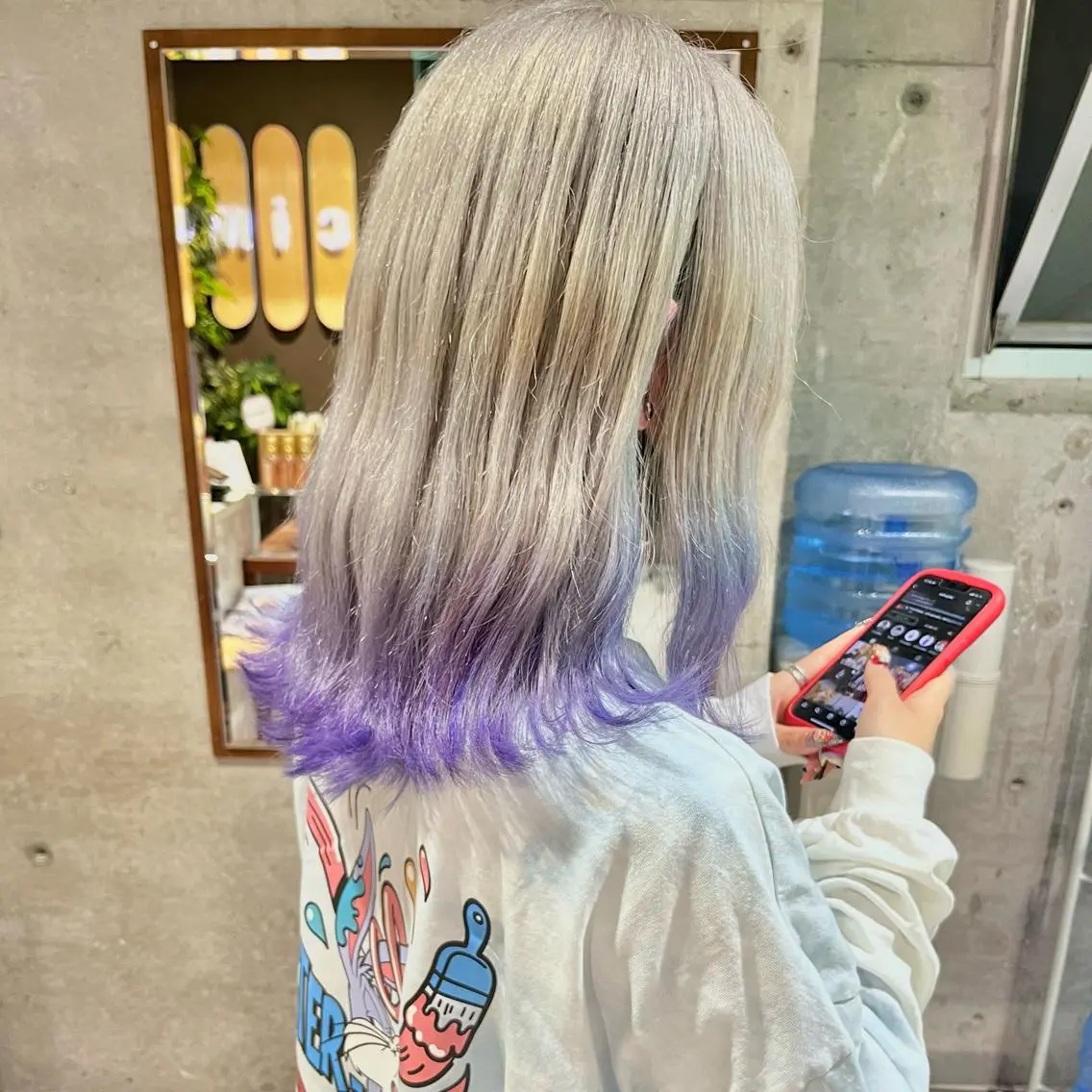 ミディアム カラー 堺 鳳 ママ美容師 yukariのヘアスタイル