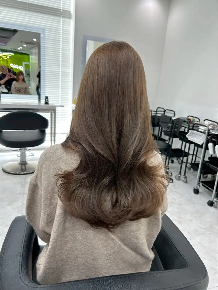 ロング カラー ヘアカラー 🍀ブラウンベージュ sakura🍀のヘアスタイル