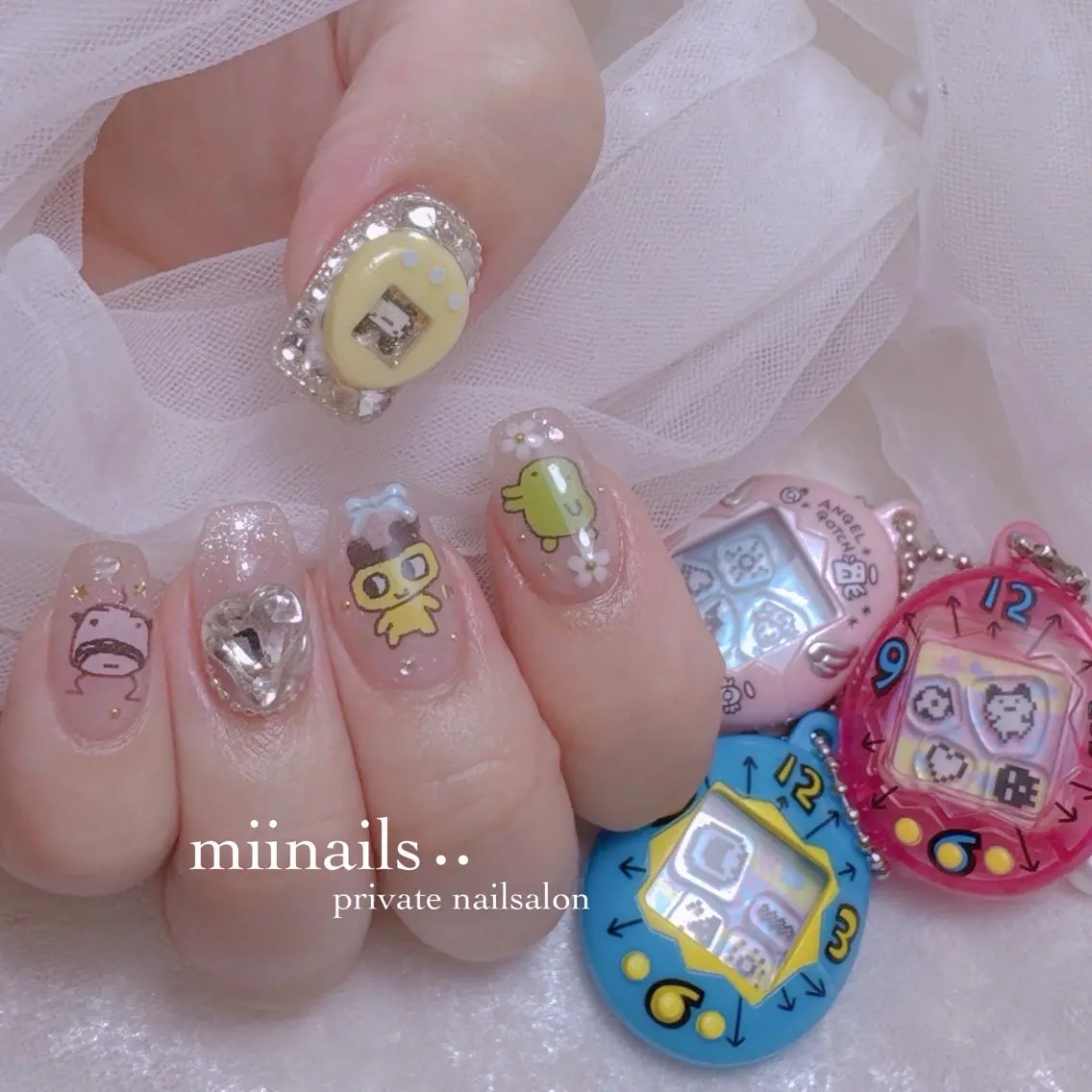 ネイル 韓国ネイル ワンホンネイル ハンドネイル nailsalon miinailsのネイルデザイン